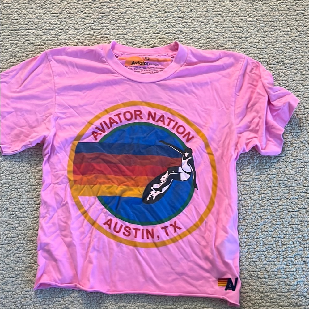 Aviator Nation Pink Shirt